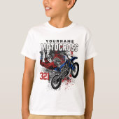 Personalisierte Freestyle Motocross Racing FMX Tri T-Shirt (Vorderseite)