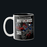 Personalisierte Freestyle Motocross Racing FMX Tri Zweifarbige Tasse<br><div class="desc">Individuelle Name Dirt Bike Rider Motocross Racing Moto Racer Motorrad Geschenke - Wählen Sie Farbe und anpassen mit Ihrem Namen oder benutzerdefinierten Text!</div>