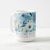 Personalisierte frei stehende Blume Ihren eigenen Kaffeetasse (Vorderseite Links)