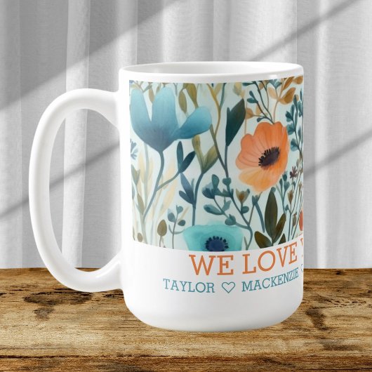 Personalisierte frei stehende Blume Ihren eigenen  Kaffeetasse