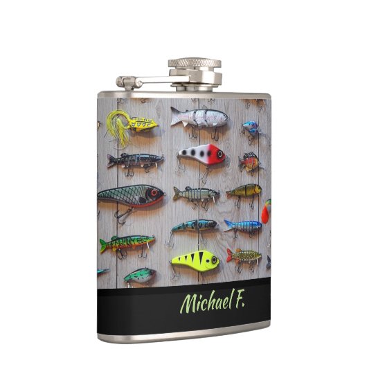 Personalisierte Freizeitfischerei Flachmann (Rechts)