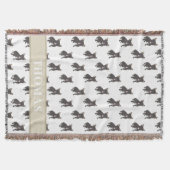 Personalisierte Frenchie (Black Brindle) Baby Blan Decke (Vorderseite)