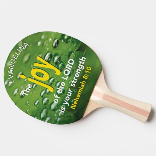 Personalisierte Freude des Herrn Tischtennis Schläger (Seitenansicht)