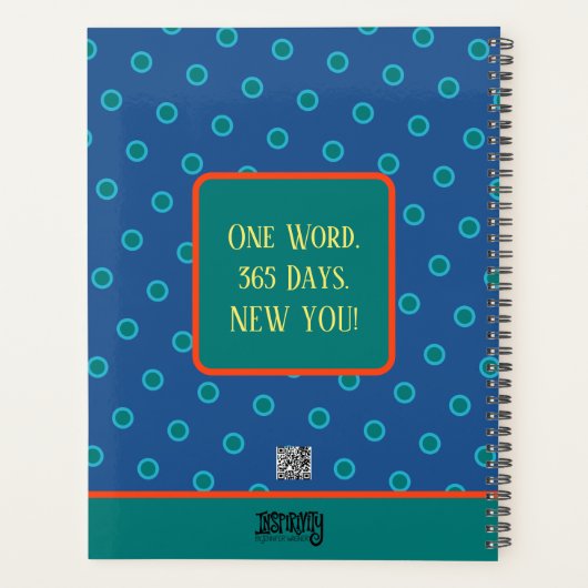 Personalisierte Freude Inspirierend Hummelblume Planer (Rückseite)