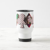 Personalisierte Freude "Poker Face" FotoCollage Reisebecher (Mittel)