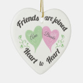 Personalisierte Freund-Verzierung Keramik Ornament (Rechts)