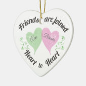 Personalisierte Freund-Verzierung Keramik Ornament (Links)