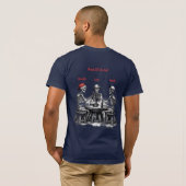 Personalisierte Freunde bis ans Ende T-Shirt (Schwarz voll)