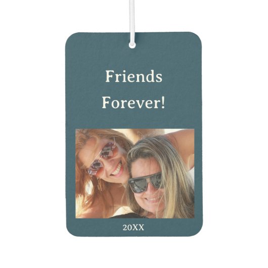 Personalisierte Freunde für immer mit Bildern Autolufterfrischer (Vorderseite)