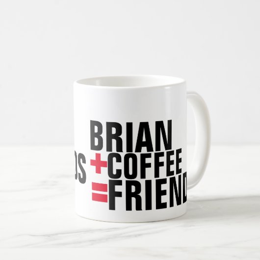 personalisierte Freunde Kaffeetasse (VorderseiteRechts)