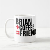 personalisierte Freunde Kaffeetasse (Links)