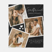 Personalisierte Freundin 3 Foto Fleece Blanket (Vorderseite)