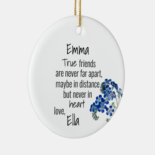 Personalisierte Freundschaft Keramik Ornament (Rechts)