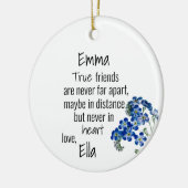 Personalisierte Freundschaft Keramik Ornament (Links)