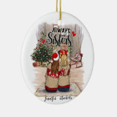 Personalisierte Freundschaft Ornamente für Schwest (Rechts)