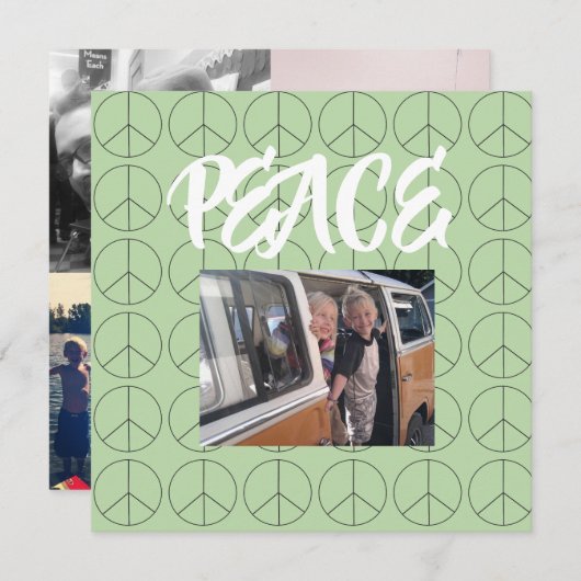 Personalisierte Friedenskarte (Vorne/Hinten)