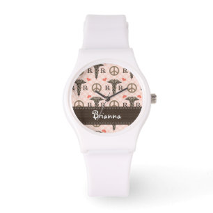 Personalisierte FriedensLiebe-Apotheke Armbanduhr