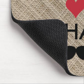 Personalisierte FRIEDENSLiebe IHR NAME Mousepad (Ecke)