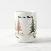 Personalisierte Friedliche Kiefern  Kaffeetasse (Mittel)