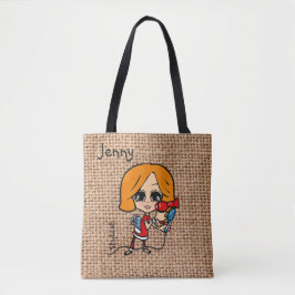 Personalisierte Friseur-Stylist-Bag-Karikatur Tasche