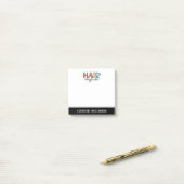 Personalisierte Friseur Stylist Retro Friseur Gesc Post-it Klebezettel (Auf Schreibtisch)