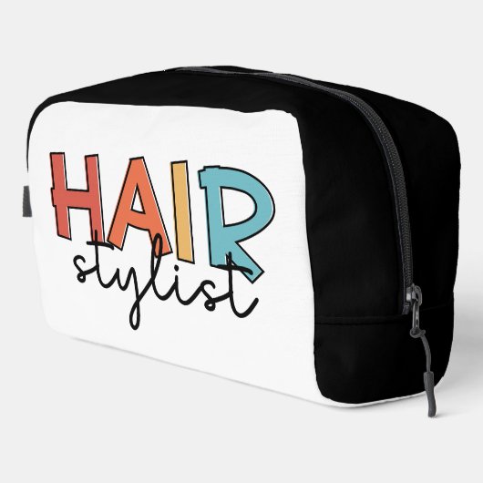 Personalisierte Friseur Stylist Retro Friseur Gesc Waschbeutel (Rechte Ecke)