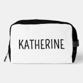 Personalisierte Friseur Stylist Retro Friseur Gesc Waschbeutel (Rückseite)