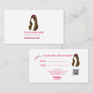 Personalisierte Friseur-Termin-Karte Terminkarte