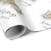 Personalisierte Frohe Festtage Cookies Geschenkpapier (Rolleneckpunkt)