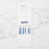 Personalisierte Frohe Geburtstag Flaschenanhänger (Vorderseite)