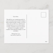 Personalisierte Frohe Muttertags-Geschenkset-Botsc Feiertagspostkarte (Rückseite)