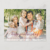Personalisierte Frohe Muttertags-Geschenkset-Botsc Feiertagspostkarte (Vorderseite)