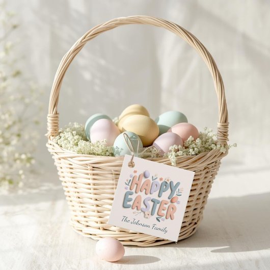 Personalisierte Frohe Ostern Geschenkanhänger