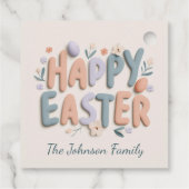 Personalisierte Frohe Ostern Geschenkanhänger (Rückseite)