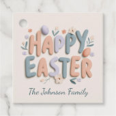 Personalisierte Frohe Ostern Geschenkanhänger (Vorderseite)