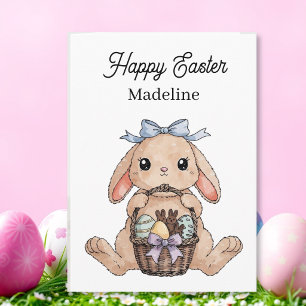 Personalisierte Frohe Ostern Malvorlage Karte