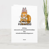 Personalisierte Frohe Ostern Malvorlage Karte (Rückseite)