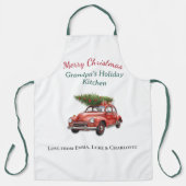 Personalisierte Frohe Weihnachten Opa Schürze (Vorderseite)