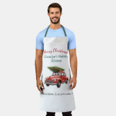 Personalisierte Frohe Weihnachten Opa Schürze (Getragen)