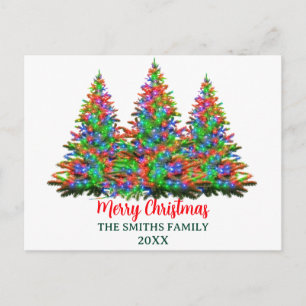 Personalisierte Frohe Weihnachten Postkarte
