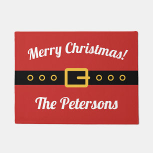 Personalisierte Frohe Weihnachten Willkommens-Türm Fußmatte