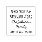 Personalisierte frohe Weihnachts-Briefmarke Gummistempel (Prägung)