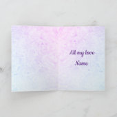 Personalisierte frohe Weihnachts-Ehefrau Karte (Innenseite)