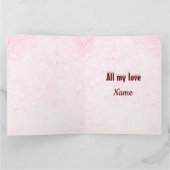 Personalisierte frohe Weihnachts-Ehefrau Karte (Innenseite)