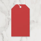 Personalisierte frohe Weihnachts-Goldfolie Geschen Geschenkanhänger (Rückseite)