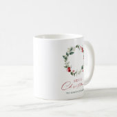 Personalisierte frohe Weihnachts-Tasse Kaffeetasse (VorderseiteRechts)