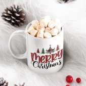 Personalisierte frohe Weihnachtsbäume Kaffeetasse