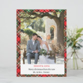 Personalisierte Frohe Weihnachtskarte – Bright & A Karte (Stehend Vorderseite)