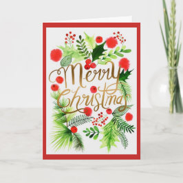 Personalisierte Frohe Weihnachtskarte Feiertagskarte