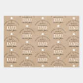 Personalisierte Frohe Weihnachtskraftmonogramm zum Geschenkpapier Set (Vorderseite 3)